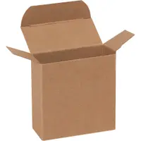 Reverse Tuck Folding Cartons, 3" x 1 5/16" x 3", Kraft, 1000/Case