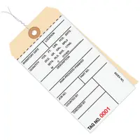Inventory Tags, 2 Part Carbonless # 8, Pre-Wired, (6500-6999), 6 1/4" x 3 1/8", White/Manila, 500/Case