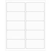 Tape Logic® Rectangle Laser Labels, 4" x 2", Clear, 1000/Case
