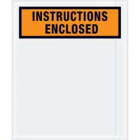Tape Logic® "Instructions Enclosed" Envelopes, 12" x 10", Orange, 500/Case