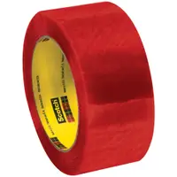 3M™ 3199 Security Tape, 2.0 Mil, 2" x 110 yds., Clear/Red, 36/Case