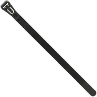 Releasable Cable Ties, 50#, 10", Black, 1000 /Case