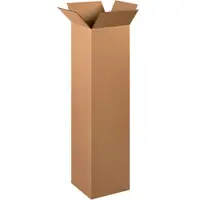 Double Wall Boxes, 12" x 12" x 48", Kraft, 10/Bundle; 90/Skid