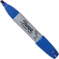 Sharpie® Chisel Tip Permanent Markers, Blue, 12/Case