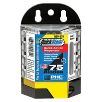 QBD-379 Quickblade® Blade Dispenser, Black/Clear, 75 Blades/Case