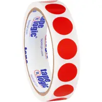 Tape Logic® Inventory Circle Labels, 3/4", Red, 500/Roll