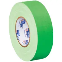 Tape Logic® Gaffers Tape, 11.0 Mil, 2" x 50 yds., Fluorescent Green, 3/Case