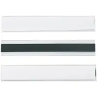Hol-Dex® Magnetic Plastic Label Holders, 1" x 6", Clear, 12/Case