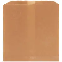 Liners for Swing-Top Sanitary Napkin Receptacle, 8" x 8" x 7", Brown, 500/Case