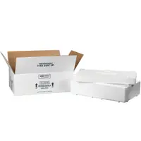 Insulated Shipping Kits, 19 1/2" x 11 1/2" x 4 1/8", White, 1/Case