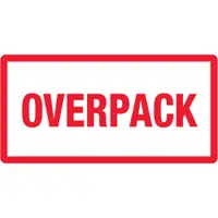 Tape Logic® Labels, "Overpack", 3" x 6", Red/White, 500/Roll