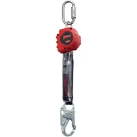 Retractable Lanyard, 6', Red/Black, 1/Each