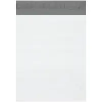 Expansion Poly Mailers, 13" x 16" x 2", White, 100/Case