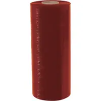 Colored Cast Machine Stretch Film, 20" x 80 Gauge x 6000', Red, 1/Roll