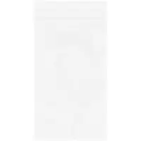 Reclosable 2 Mil Poly Bags, 3" x 5", White, 1000/Case
