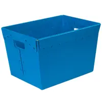 Space Age Totes, 18" x 13" x 12", Blue, 6/Case