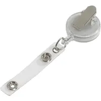 Retractable Lanyard, 36", Clear, 12/Case
