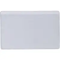 SUPERSCAN® Press-On Vinyl Envelopes, Long Side Open, 3" x 5", Clear, 50/Case