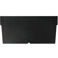 Plastic Shelf Bin Dividers, 5 1/4" x 3", Black, 50/Case