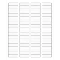 Tape Logic® Rectangle Laser Labels, 1 3/4" x 1/2", Clear, 8000/Case