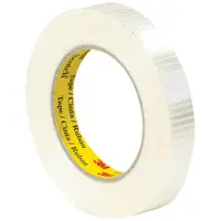 3M™ 8959 Bi-Directional Strapping Tape, 5.7 Mil, 3/4" x 55 yds., Clear, 48/Case