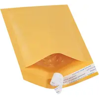 Self-Seal Bubble Mailers, #000, 4" x 8", Kraft, 500/Case