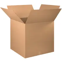 Corrugated Boxes, 30" x 30" x 30", Kraft, 5/Bundle; 120/Skid