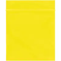 Reclosable 2 Mil Poly Bags, 3" x 3", Yellow, 1000/Case