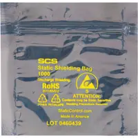 Reclosable Static Shielding Bags, 12" x 12", Transparent, 100/Case