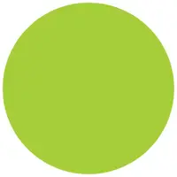 Tape Logic® Removable Labels, 3" Circle, Fluorescent Green, 500 /Roll