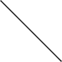 Plastic Twist Ties, 4" x 5/32", Black, 2000/Case