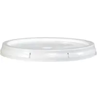 Plastic Lid, 5 Gallon, White, 1/Each