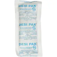 Tyvek® Clay Desiccants, 5 Gallon Pail, 3" x 6" x 3/8", White, 150/Case
