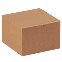 Gift Boxes, 6" x 6" x 4", Kraft, 100/Case