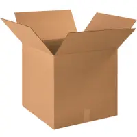 Corrugated Boxes, 19" x 19" x 19", Kraft, 10/Bundle; 120/Skid