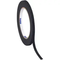 Tape Logic® Masking Tape, 4.9 Mil, 1/4" x 60 yds., Black, 12/Case