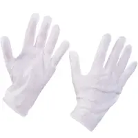 Cotton Inspection Gloves, 3.5 oz., Large, White, 12 Pairs/Case