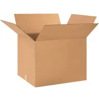Corrugated Boxes, 24" x 20" x 18", Kraft, 10/Bundle; 120/Skid
