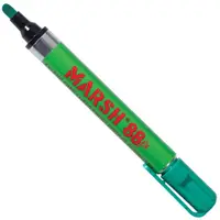 Marsh® 88fx Metal Paint Markers, Green, 12/Case