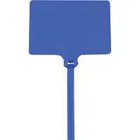 Identification Cable Ties, 120#, 6", Blue, 100/Case