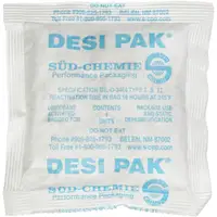 Tyvek® Clay Desiccants, 5 Gallon Pail, 1 1/2" x 3 1/4" x 1/4", White, 550/Case