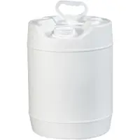 Plastic Pail, Closed Head, 5 Gallon, White, 1/Each
