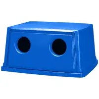 Rubbermaid® Glutton® Recycling Container Lid, 56 Gallon, 26 5/8" x 23" x 13 1/2", Blue, 1/Each