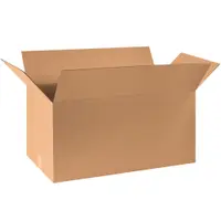 Corrugated Boxes, 30" x 15" x 15", Kraft, 15/Bundle; 120/Skid