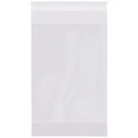 Gusseted 2 Mil Resealable Poly Bags, 6 x 2 x 9", Clear, 1000/Case