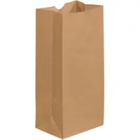 Grocery Bags, 5" x 3 1/4" x 9 3/4", Kraft, 500/Case