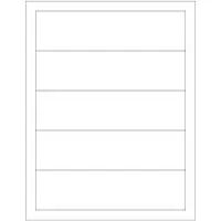 Tape Logic® Rectangular Laser Labels, 7 1/2" x 2", White, 500/Case