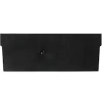 Plastic Shelf Bin Dividers, 7" x 3", Black, 50/Case