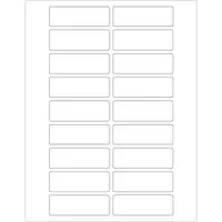 Tape Logic® Rectangular Laser Labels, 3" x 1", White, 1800/Case