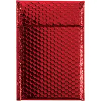 Glamour Bubble Mailers, 7 1/2" x 11", Red, 72/Case